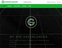 Tablet Screenshot of greenlancer.com